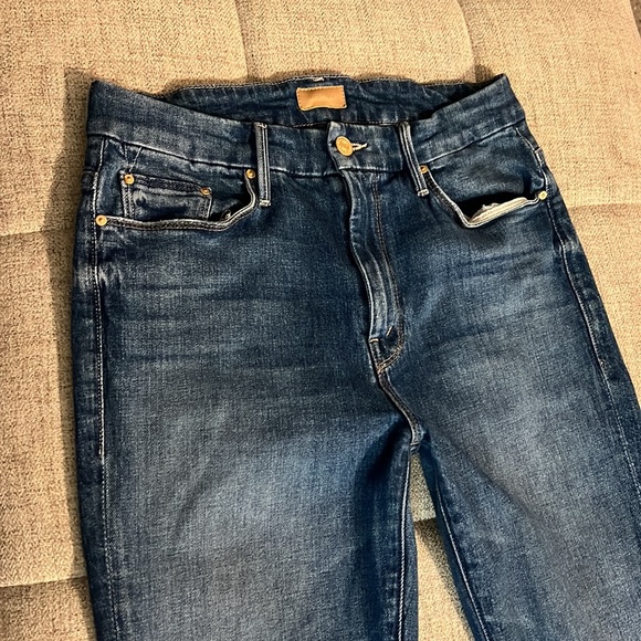 HP🎉!! MOTHER HIGH WAISTED LOOKER ANKLE FRAY 29 - Picture 6 of 16